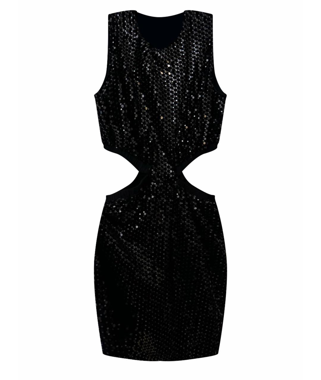 MAJE Черное полиэстеровое вечернее платье, фото 1