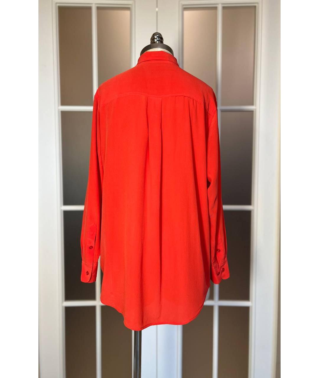EQUIPMENT Красная шелковая блузы, фото 2