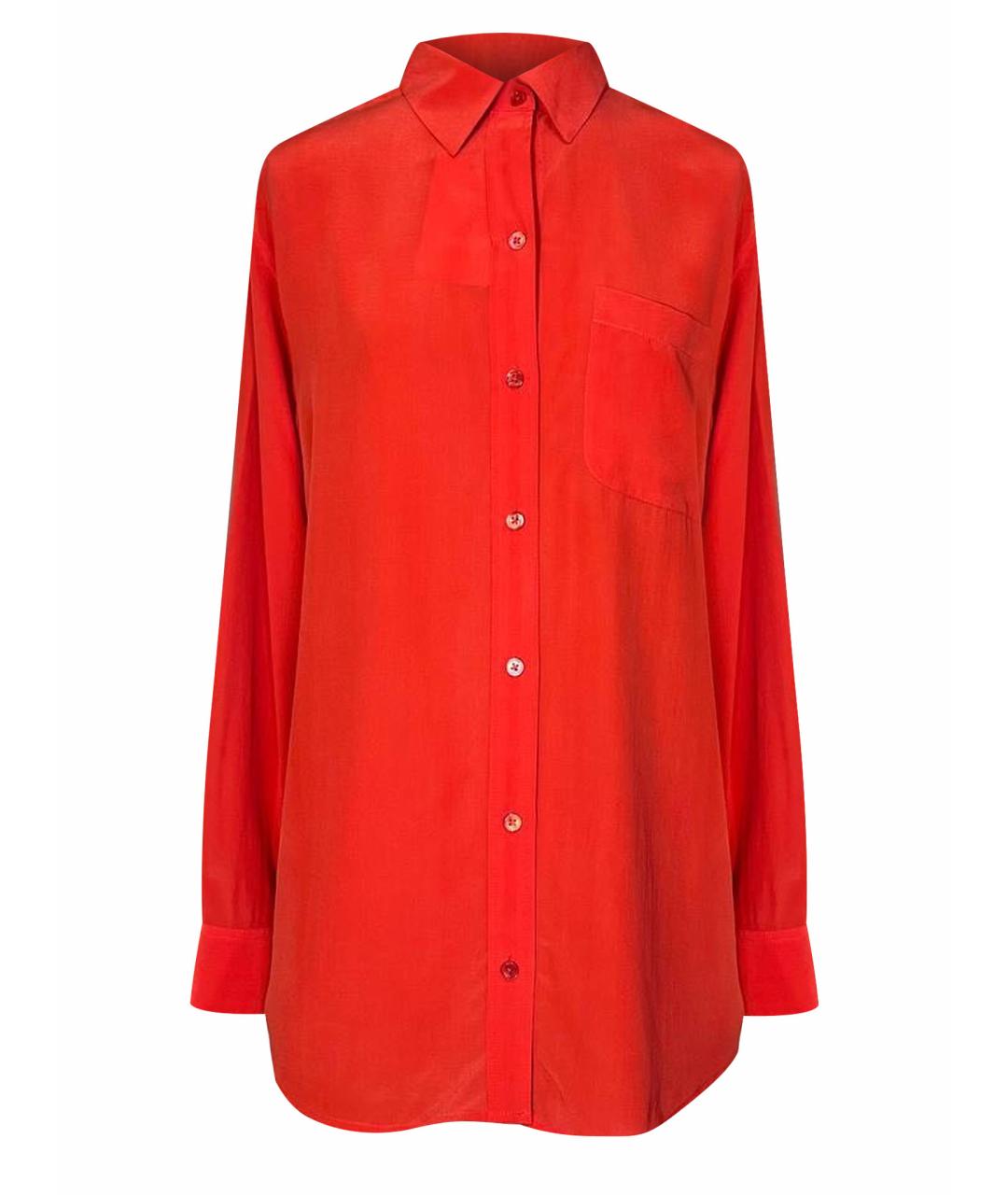 EQUIPMENT Красная шелковая блузы, фото 1