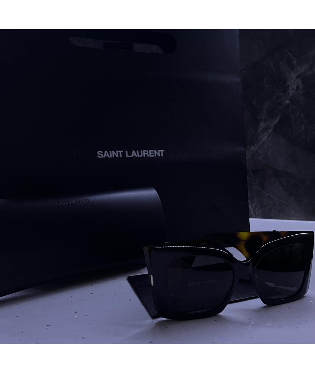 SAINT LAURENT Черные солнцезащитные очки, фото 2