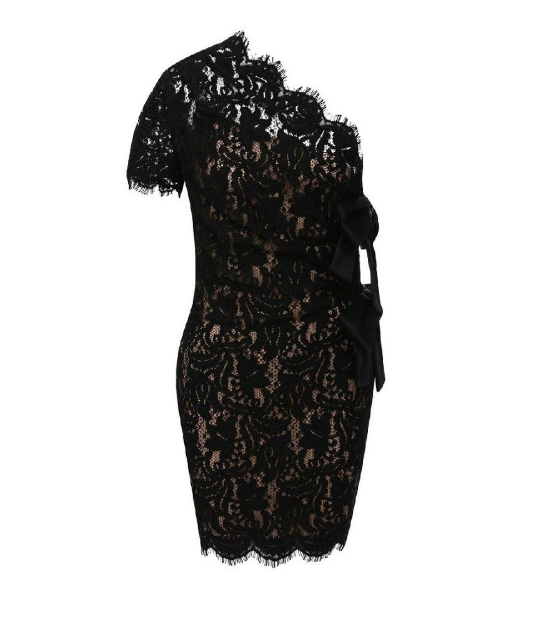 SAINT LAURENT Черное полиамидовое коктейльное платье, фото 1