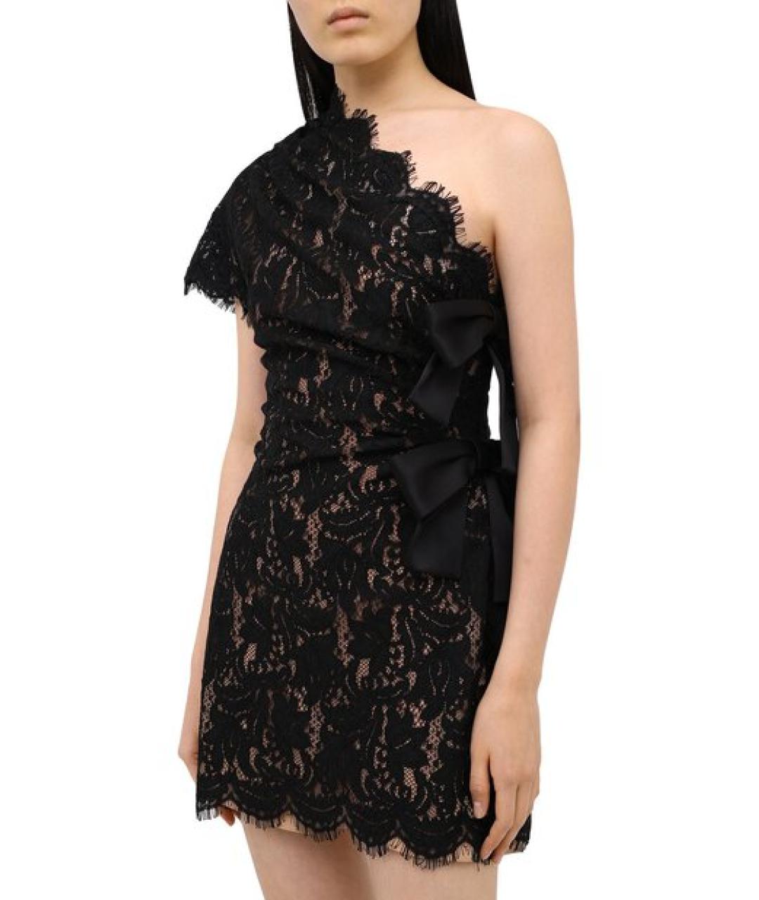 SAINT LAURENT Черное полиамидовое коктейльное платье, фото 2