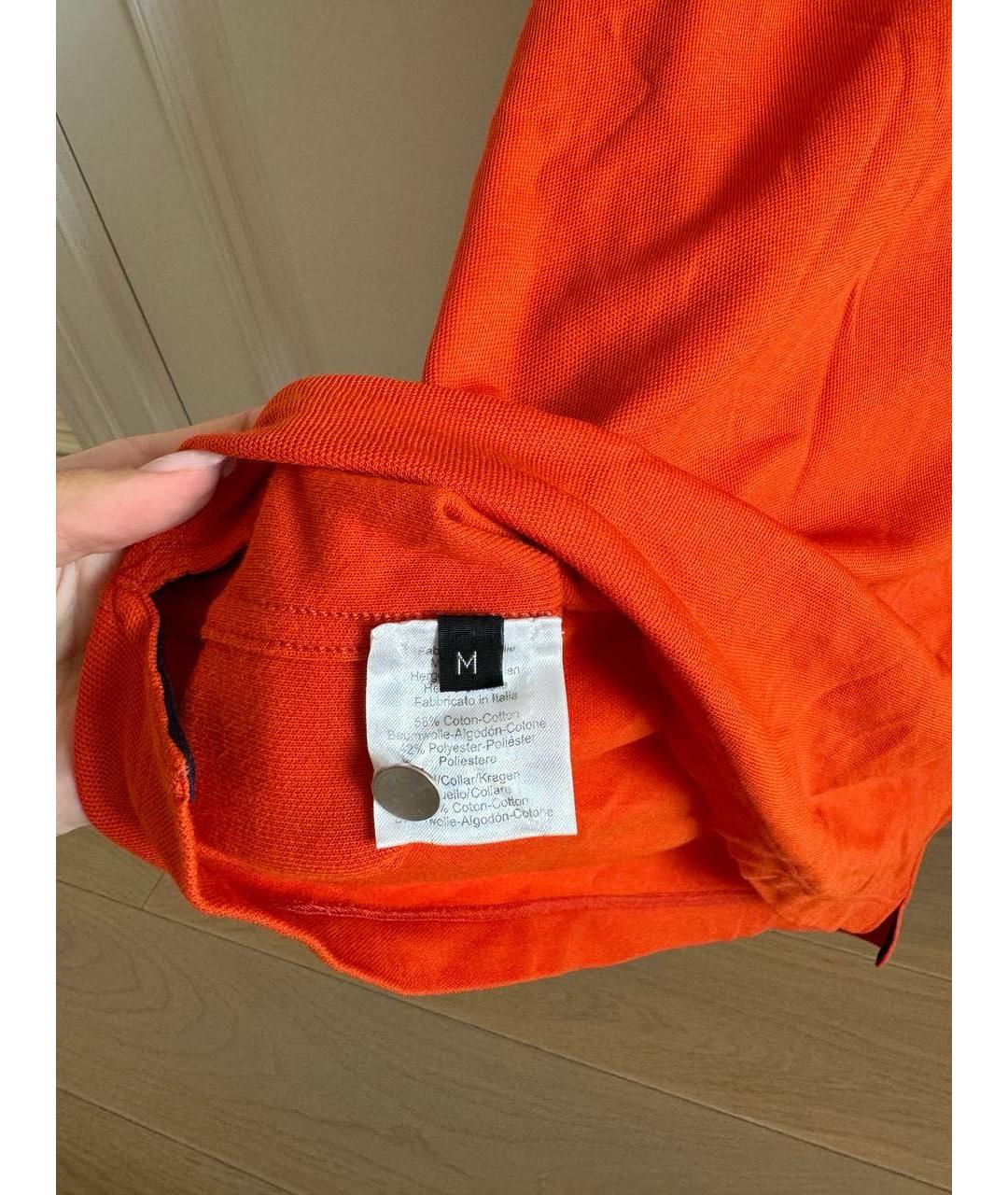 HERMES PRE-OWNED Оранжевая хлопко-полиэстеровая классическая рубашка, фото 4