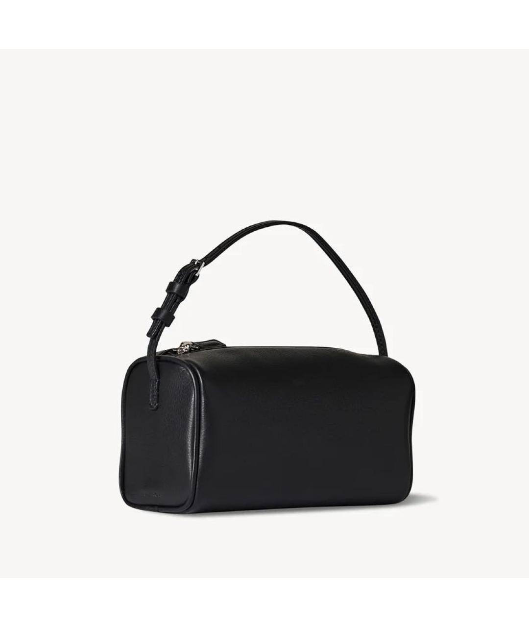 THE ROW Черная кожаная сумка с короткими ручками, фото 2