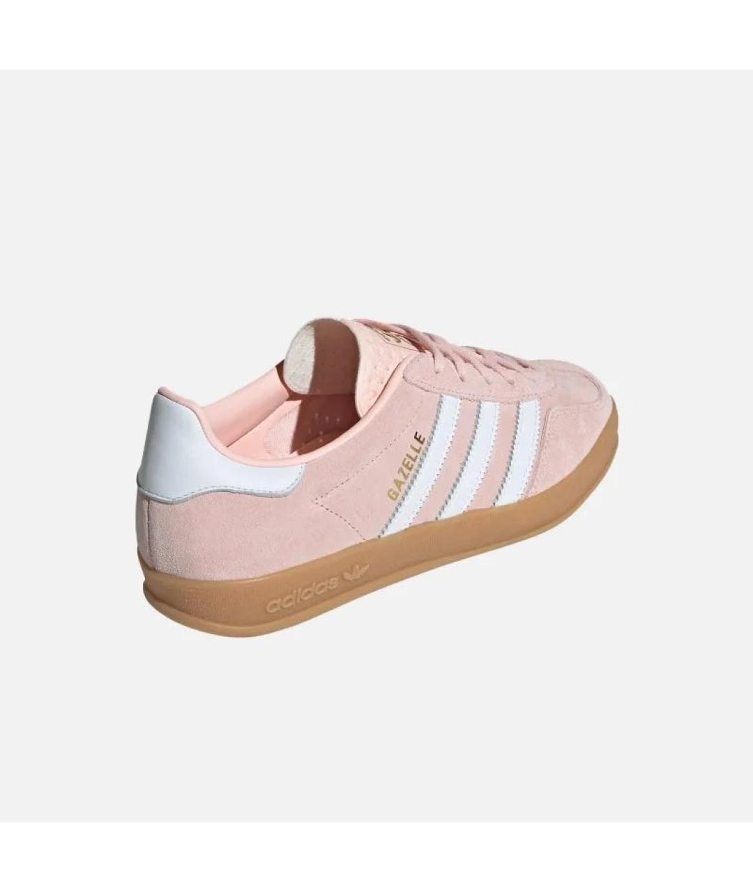 ADIDAS Розовые замшевые кроссовки, фото 3
