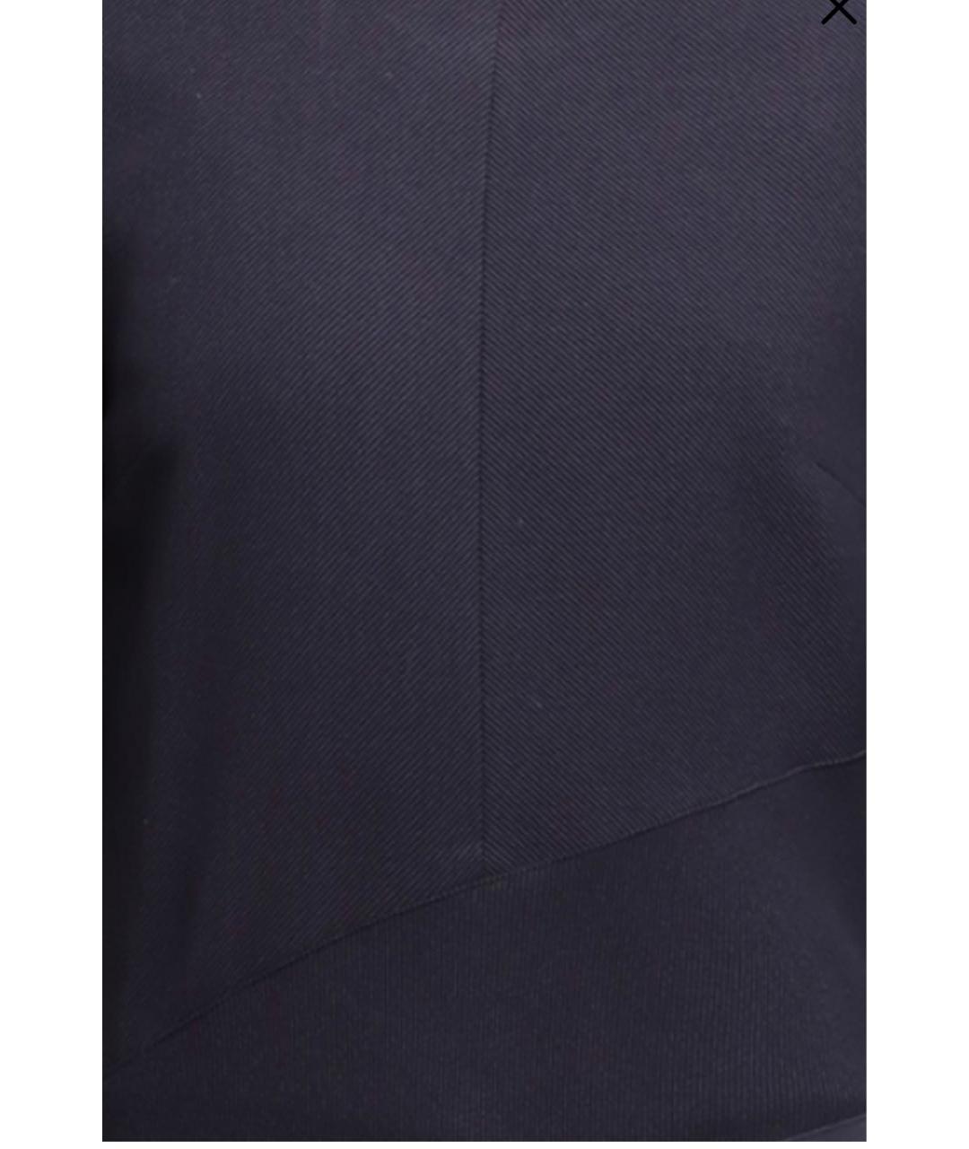 'S MAX MARA Темно-синее вискозное повседневное платье, фото 4
