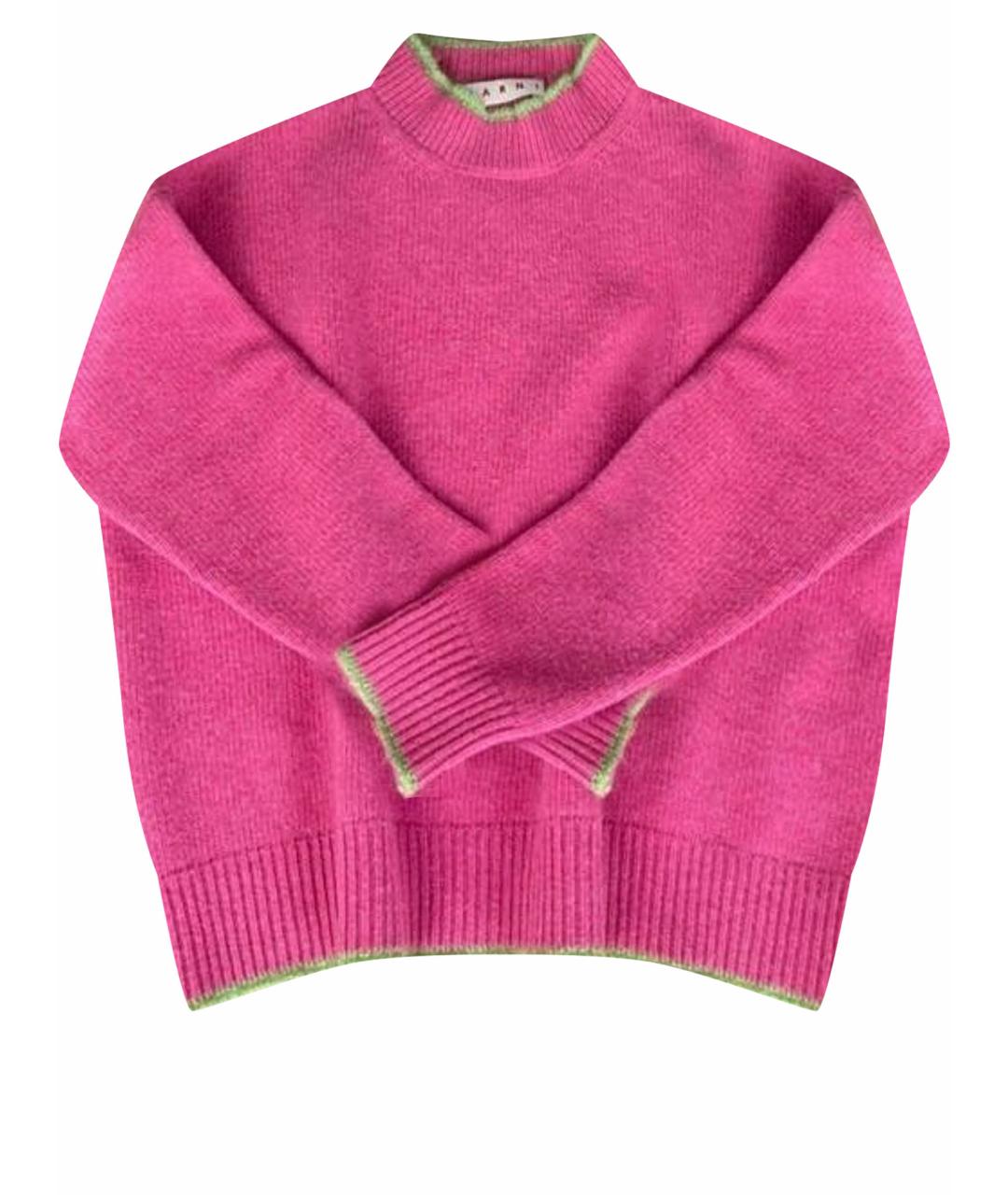 MARNI Розовый шерстяной джемпер / свитер, фото 1