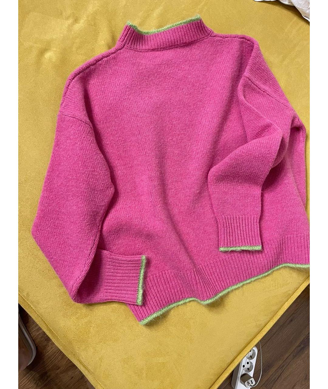 MARNI Розовый шерстяной джемпер / свитер, фото 6