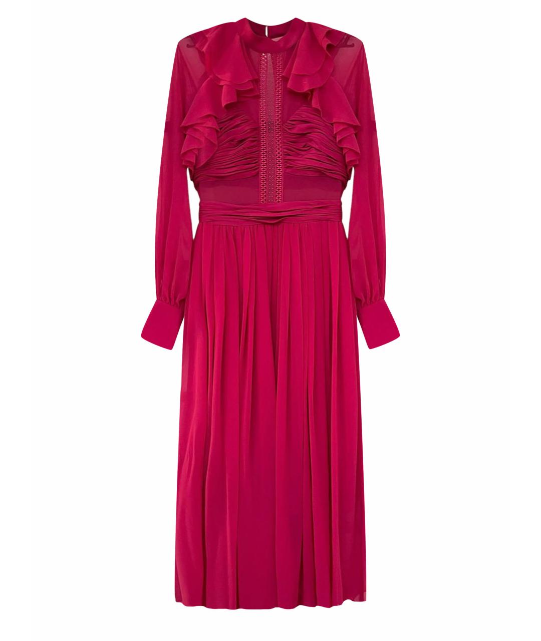 SELF-PORTRAIT Розовое полиэстеровое коктейльное платье, фото 1