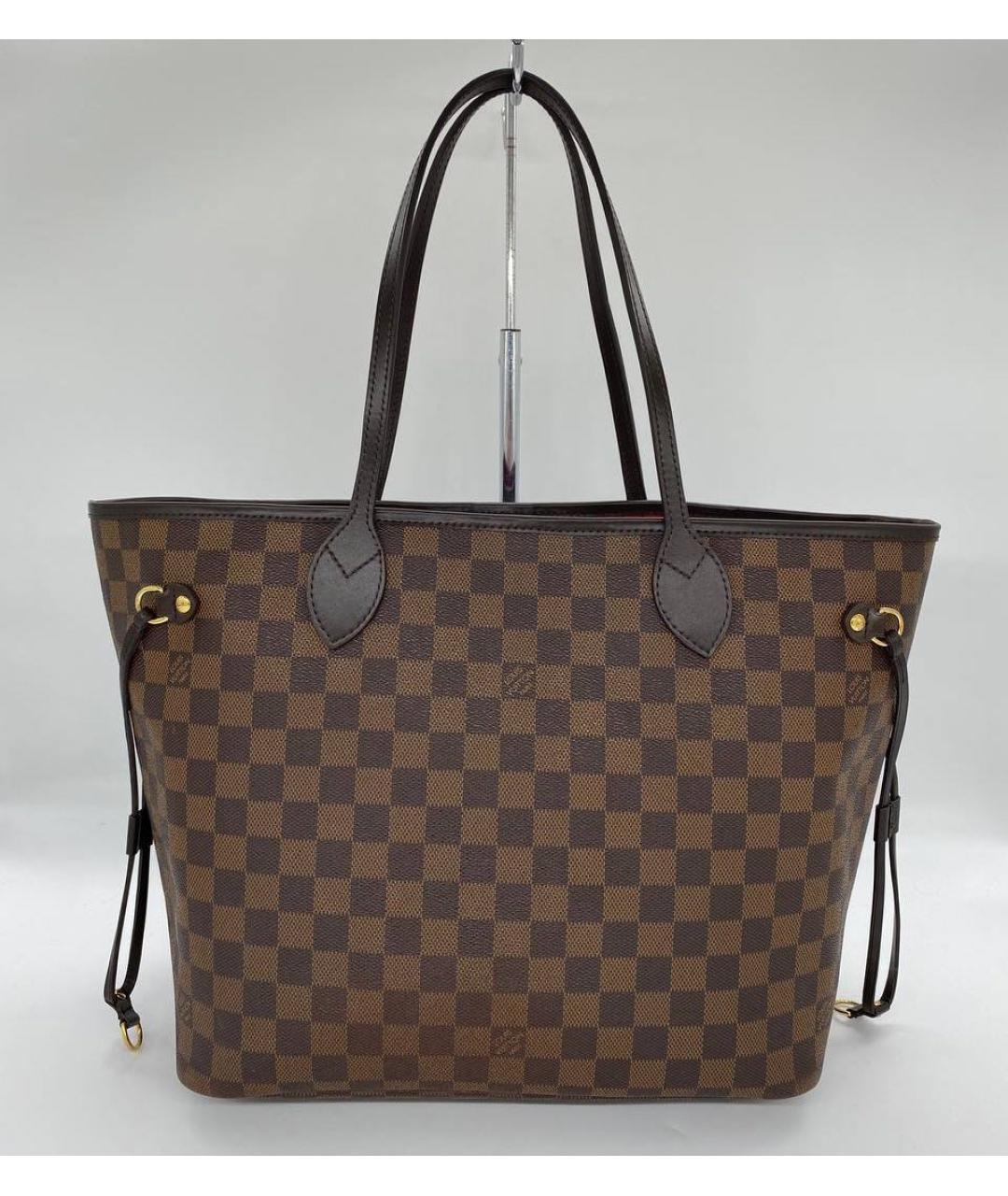 LOUIS VUITTON PRE-OWNED Коричневая сумка тоут, фото 9