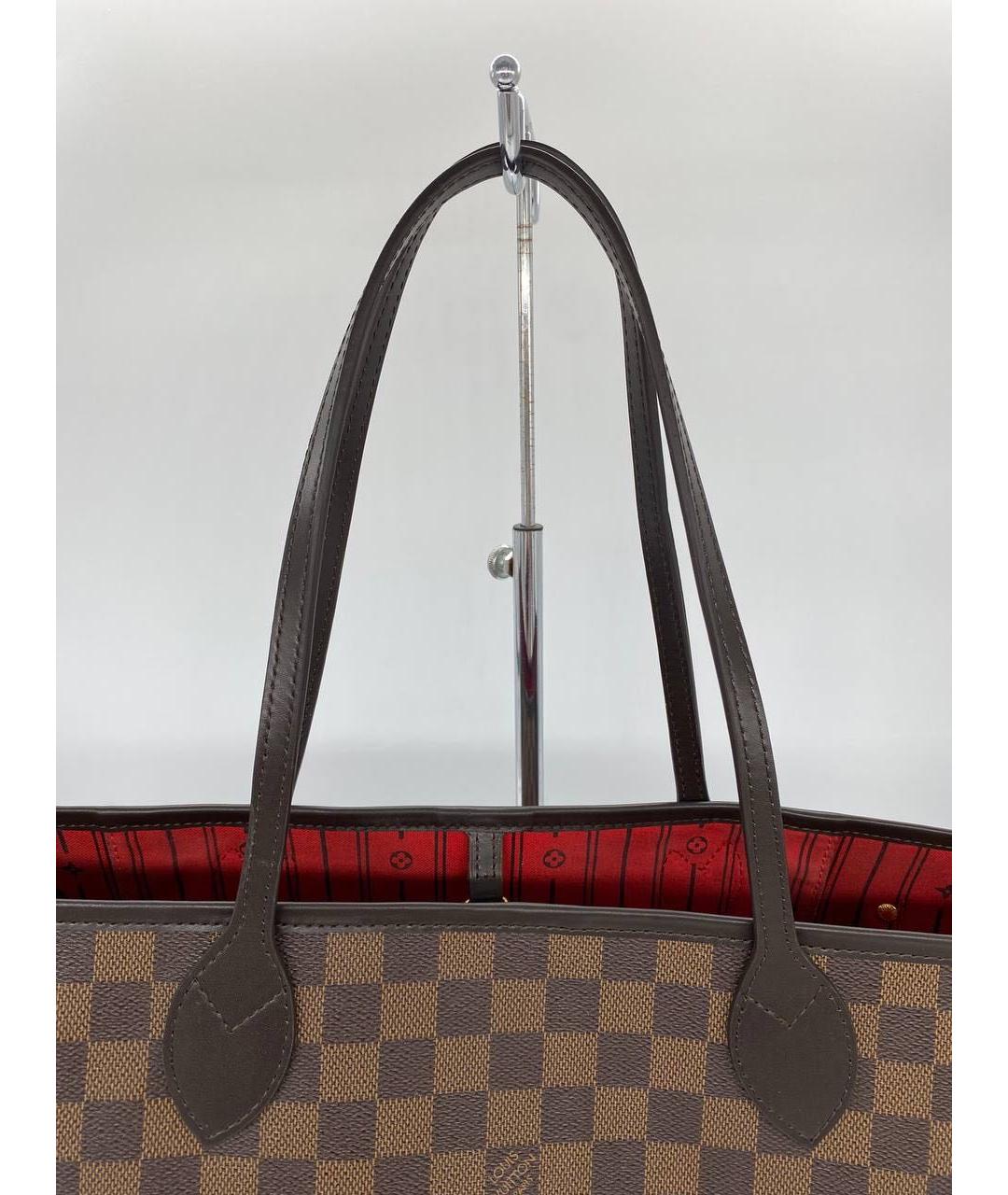 LOUIS VUITTON PRE-OWNED Коричневая сумка тоут, фото 4