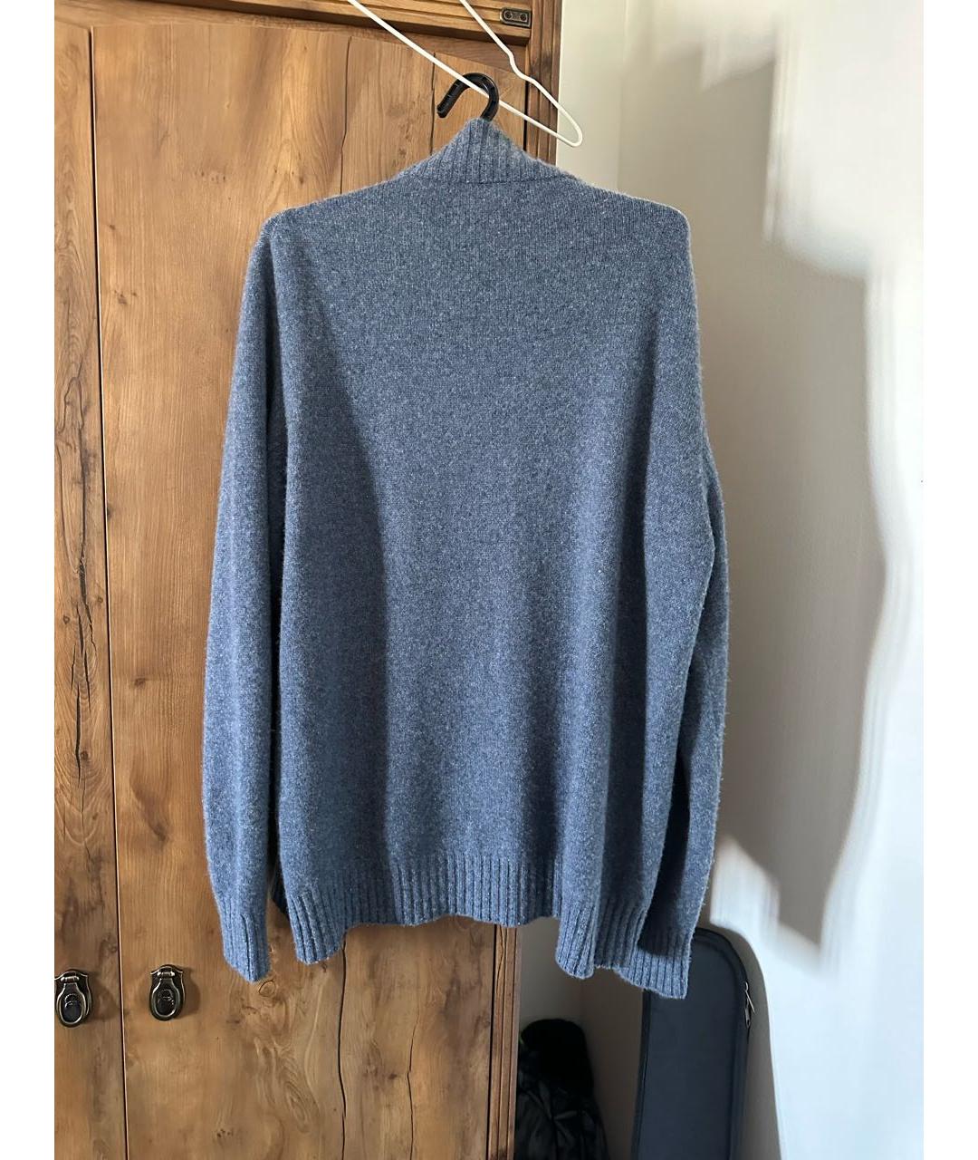 ISAIA Голубой кашемировый джемпер / свитер, фото 2