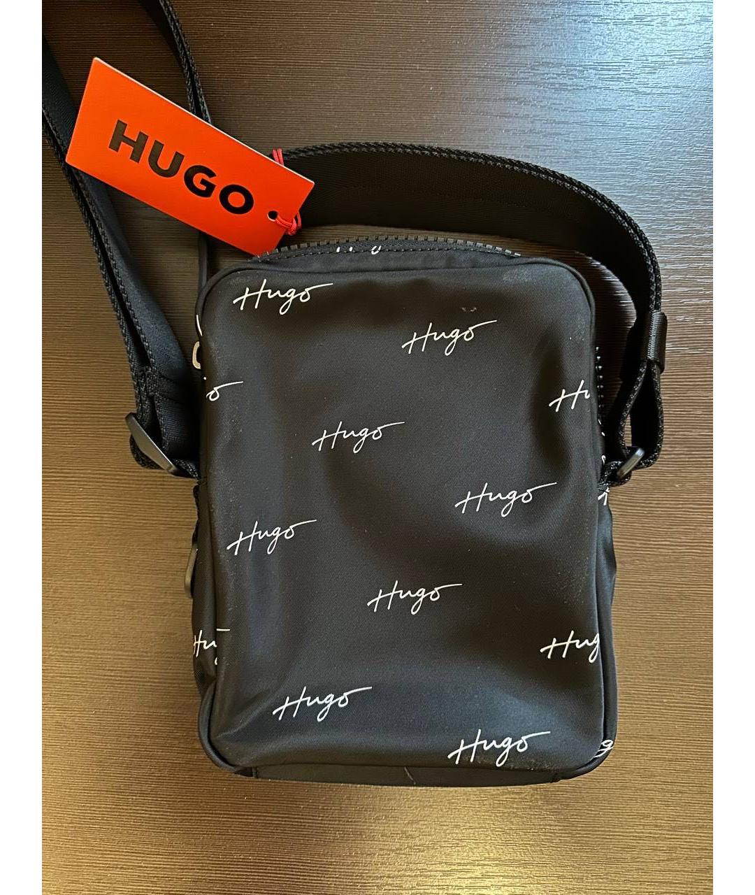 HUGO BOSS Черная сумка на плечо, фото 2