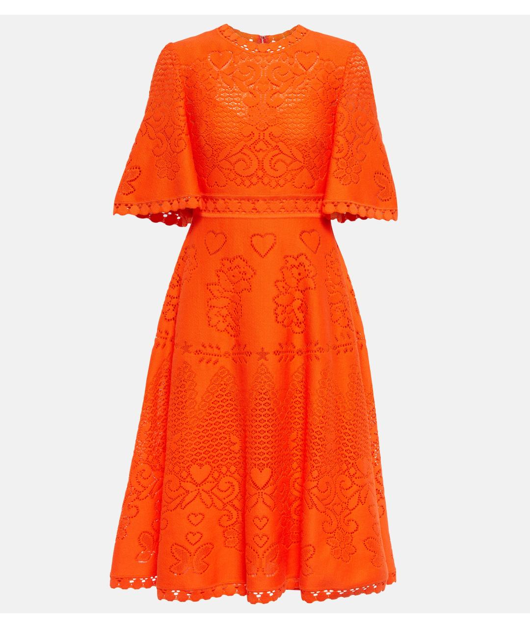 VALENTINO Оранжевое повседневное платье, фото 8