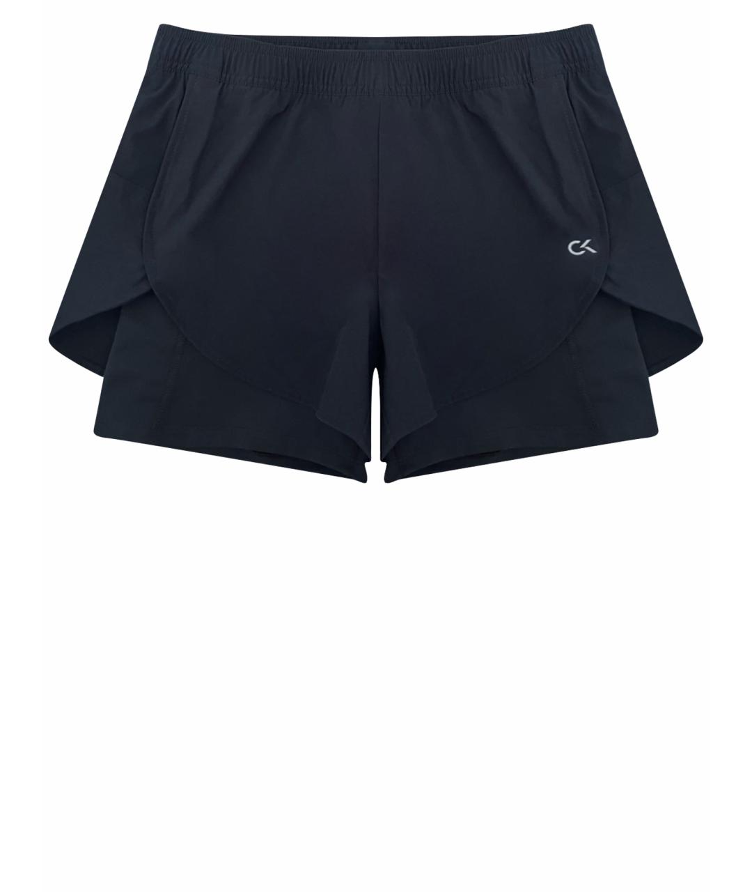 CALVIN KLEIN Черные полиэстеровые спортивные брюки и шорты, фото 1