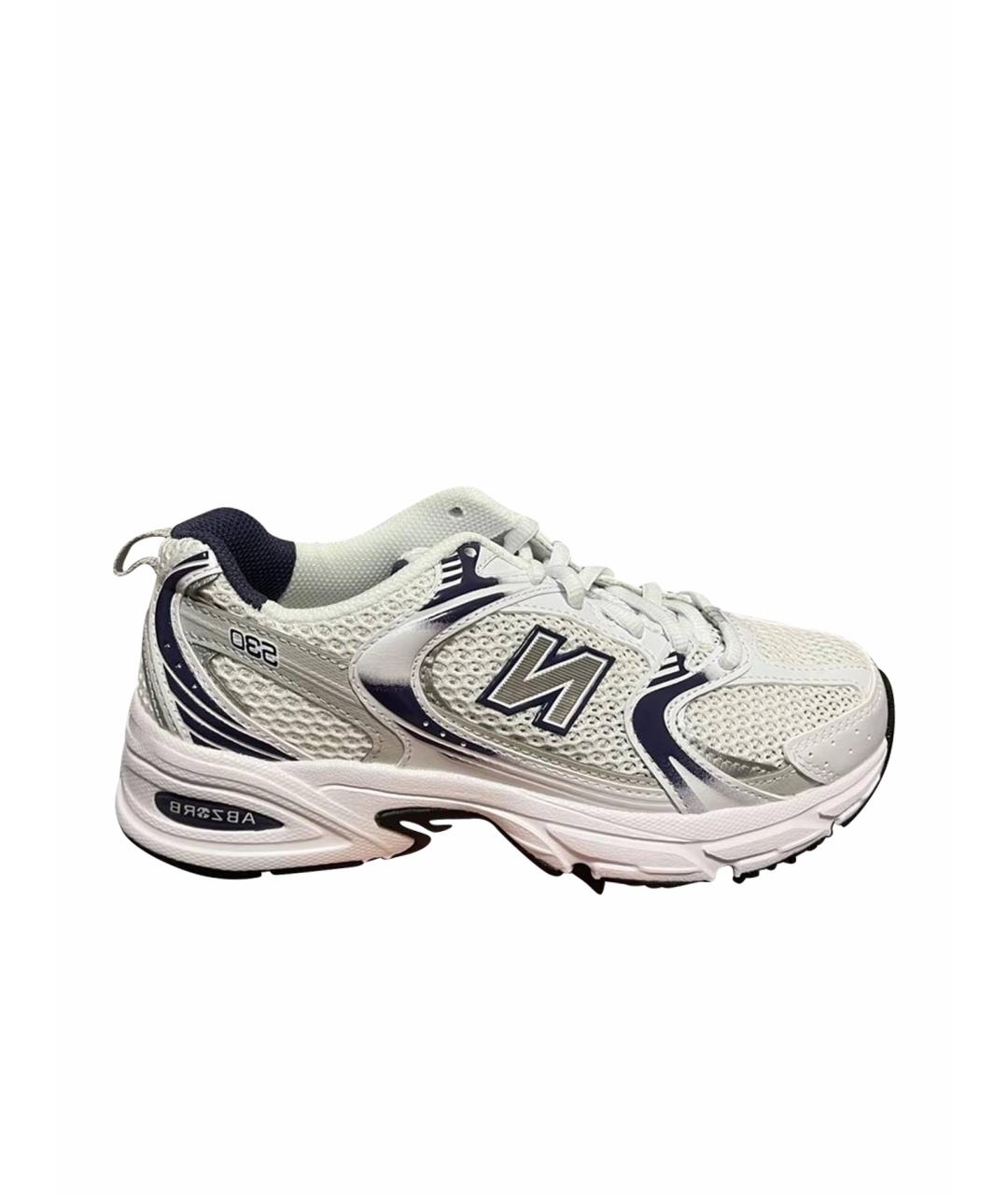 NEW BALANCE Белые кожаные кроссовки, фото 1