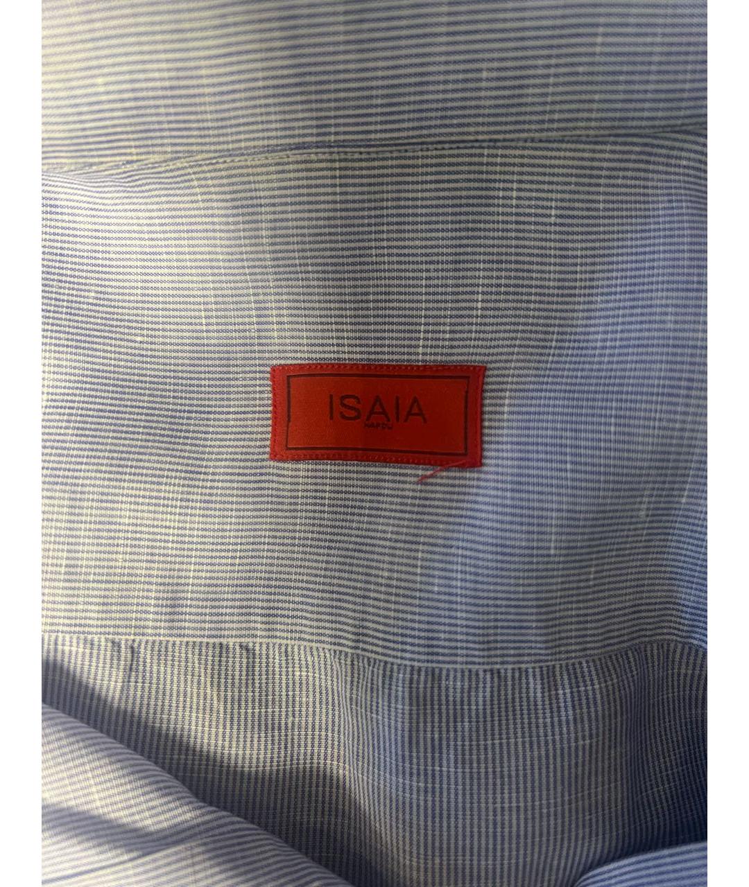 ISAIA Голубая классическая рубашка, фото 3