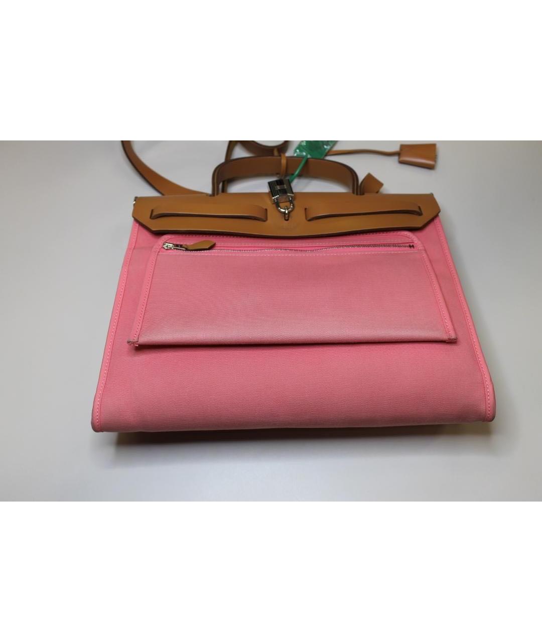 HERMES PRE-OWNED Розовая сумка с короткими ручками, фото 3