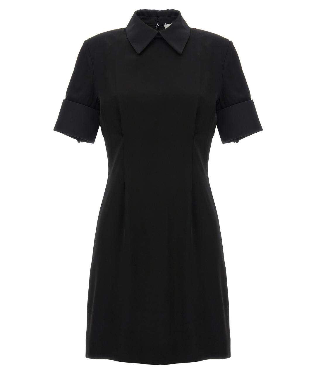 SPORTMAX Черное вискозное повседневное платье, фото 1