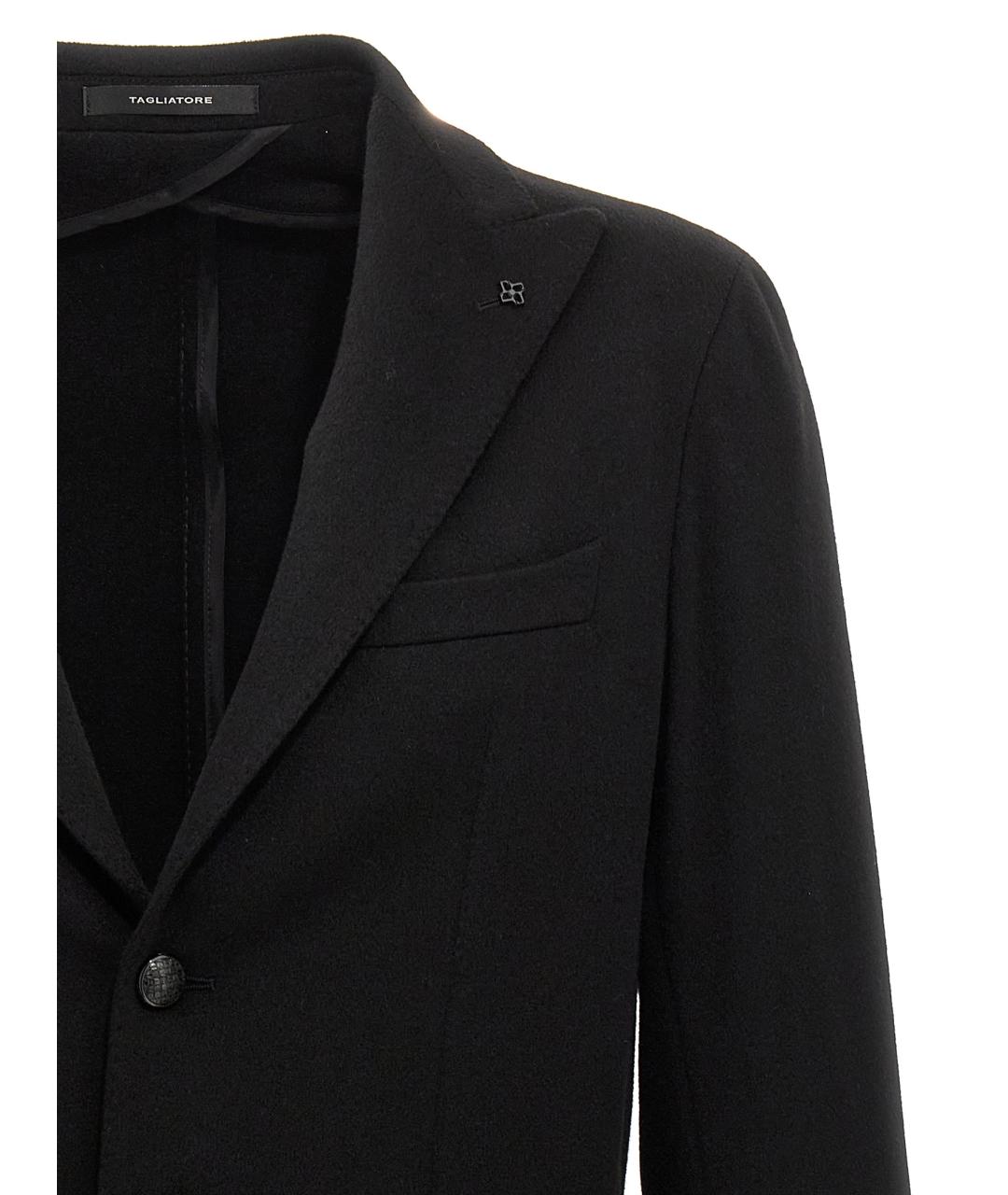 TAGLIATORE Черный кашемировый пиджак, фото 3