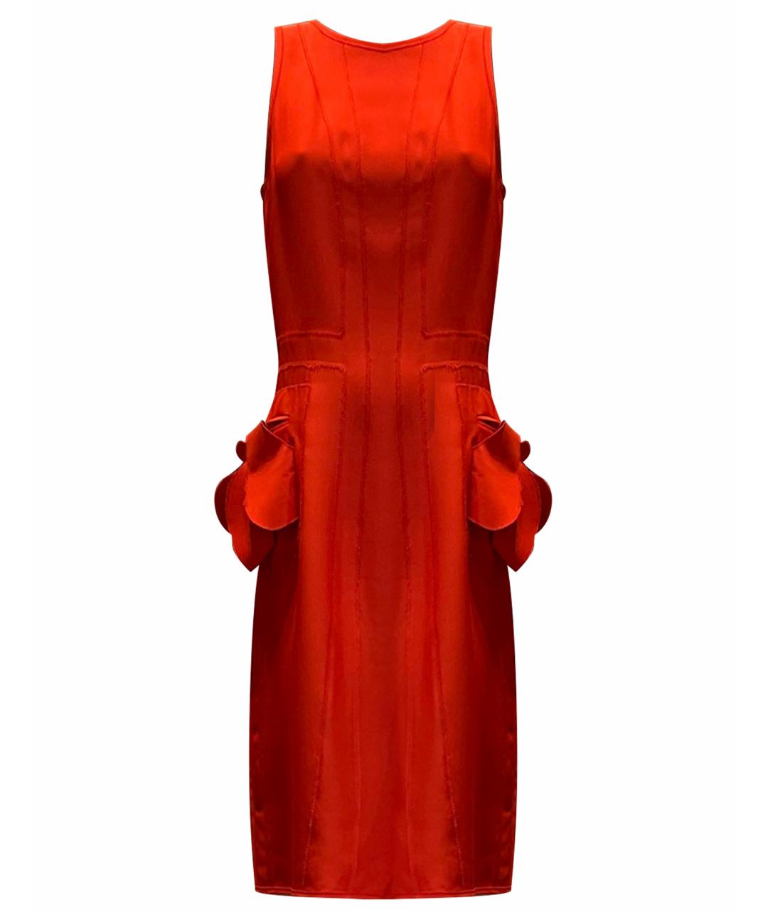 BOTTEGA VENETA Красное вискозное коктейльное платье, фото 1