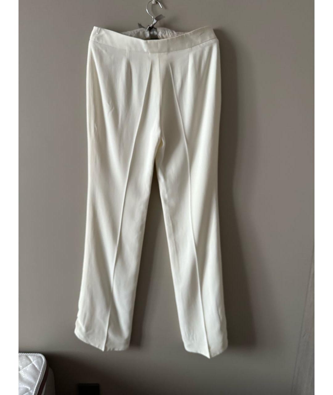 ALEXANDER MCQUEEN Белые вискозные брюки узкие, фото 2