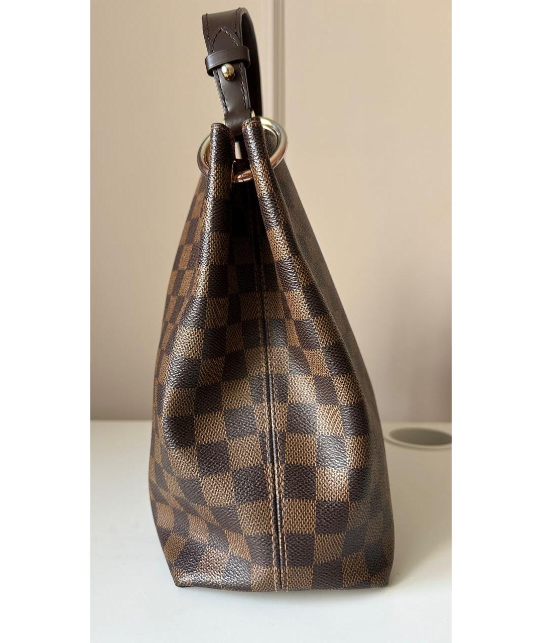 LOUIS VUITTON PRE-OWNED Коричневая сумка через плечо, фото 3