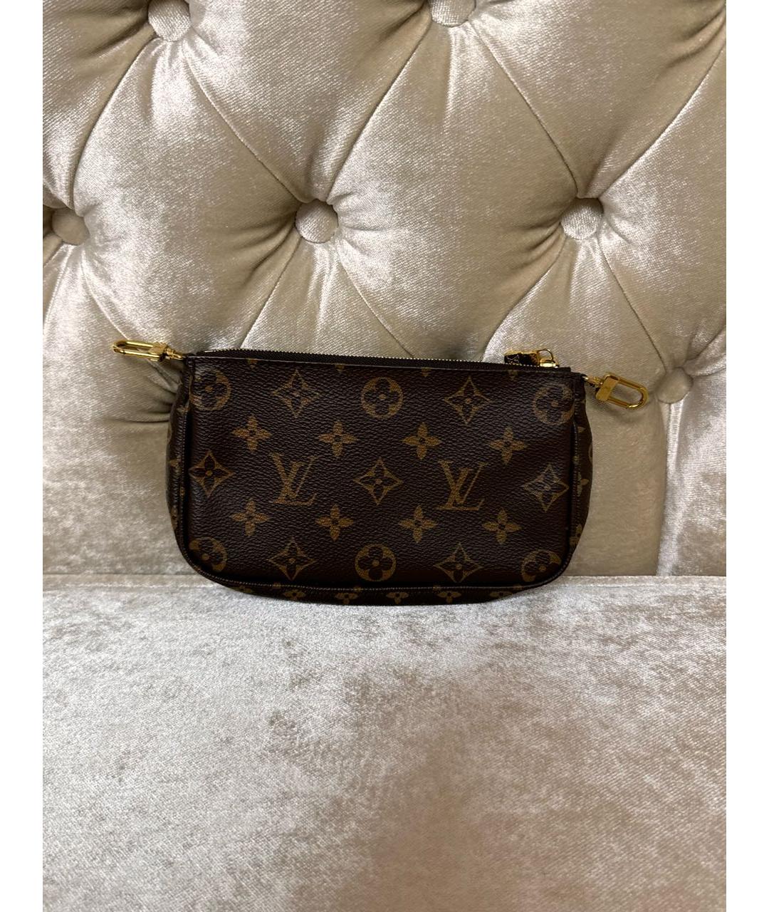 LOUIS VUITTON PRE-OWNED Коричневая сумка через плечо, фото 6