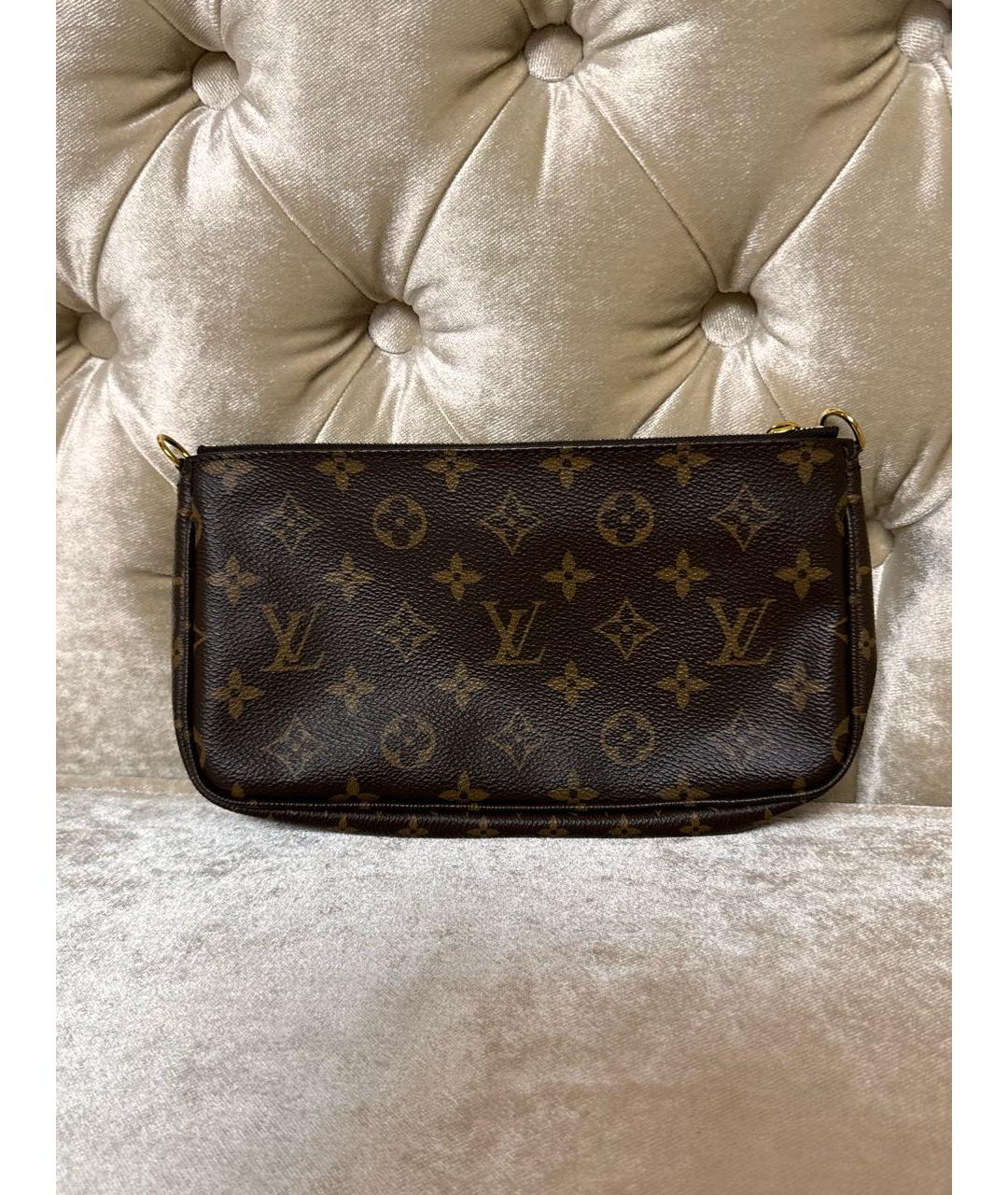 LOUIS VUITTON PRE-OWNED Коричневая сумка через плечо, фото 4