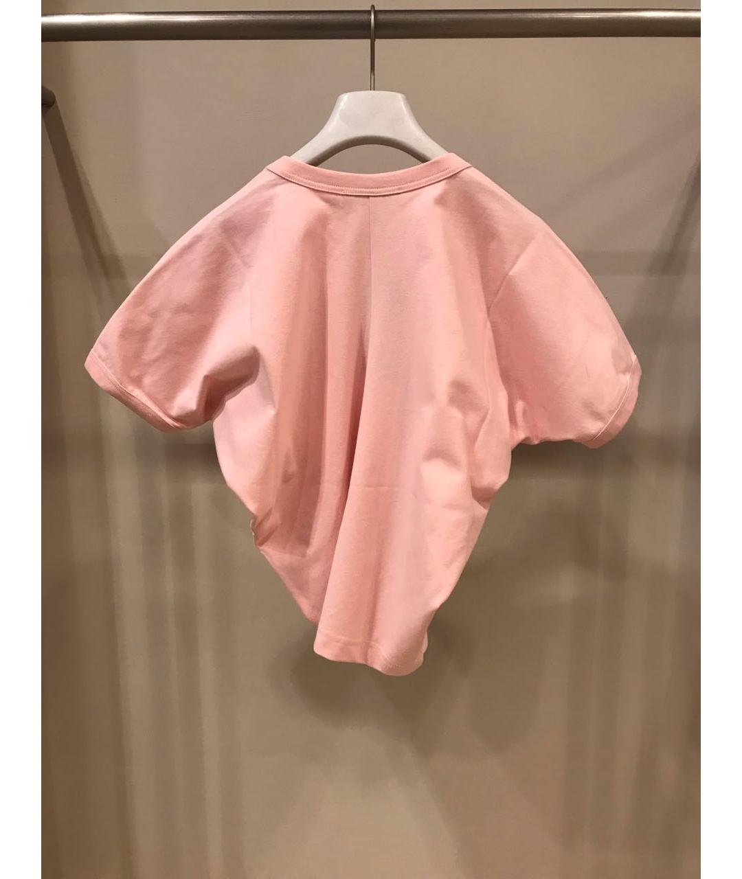 FABIANA FILIPPI Розовая хлопковая футболка, фото 2