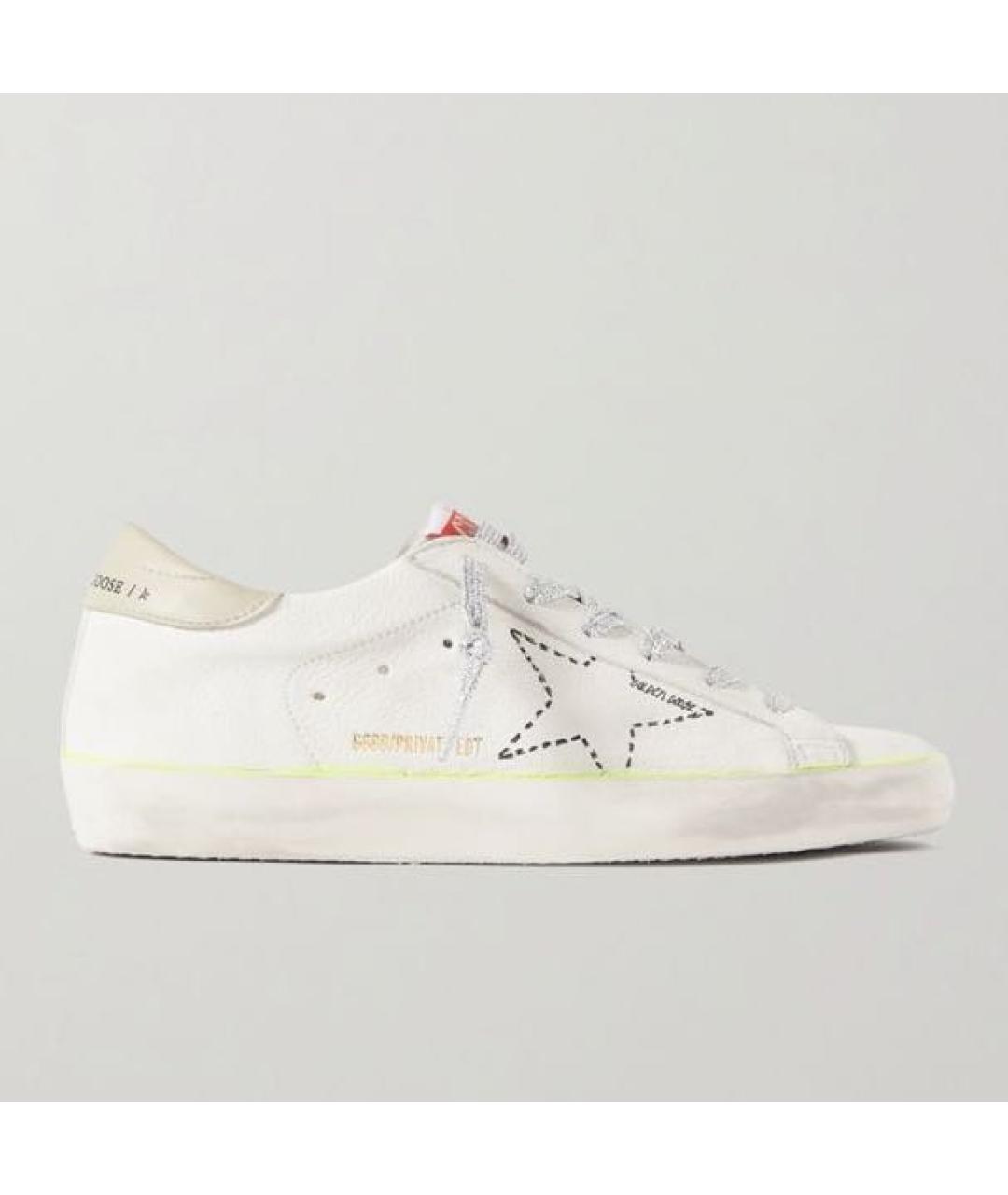 GOLDEN GOOSE DELUXE BRAND Белые кожаные кеды, фото 7