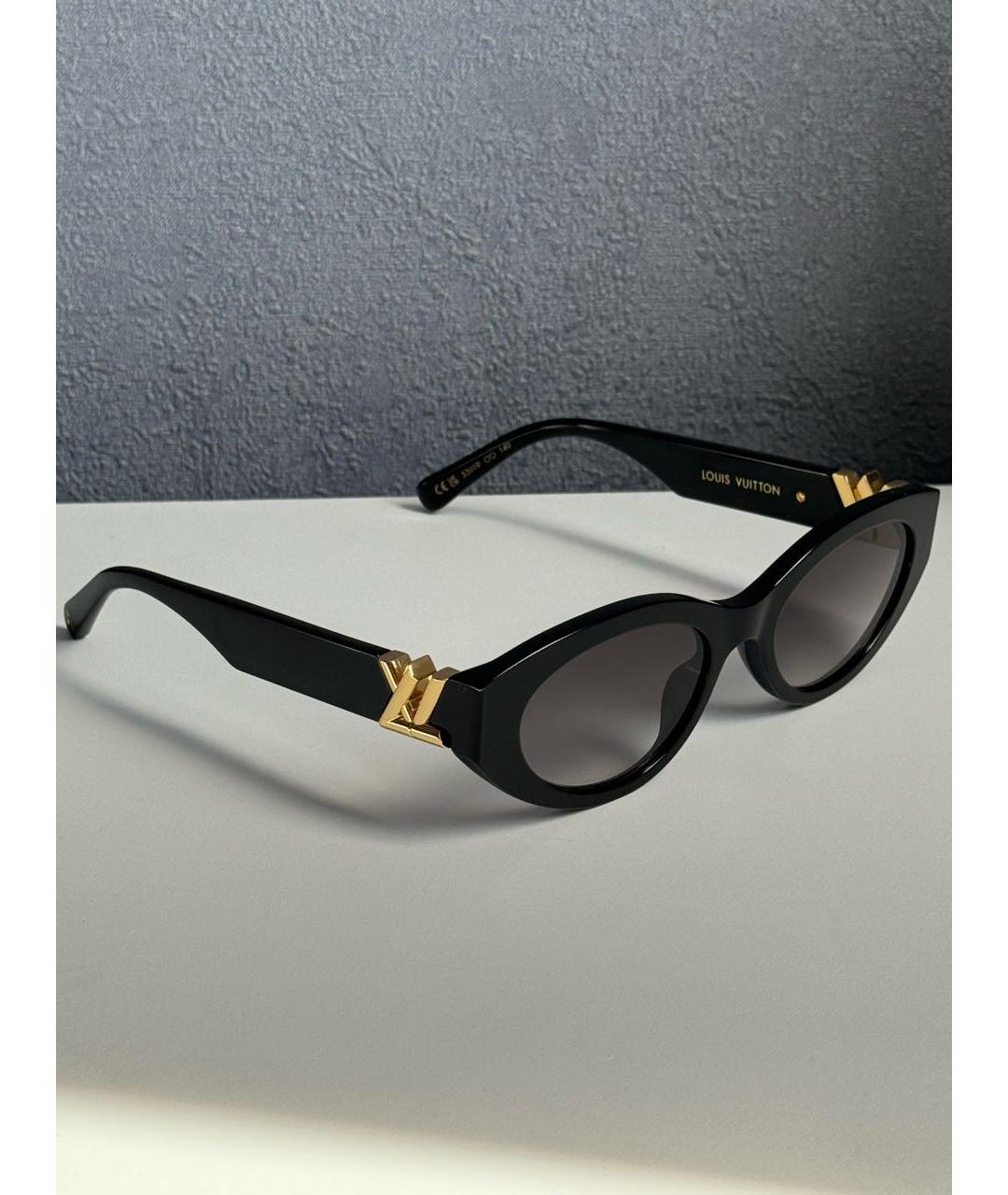 LOUIS VUITTON Черные пластиковые солнцезащитные очки, фото 2