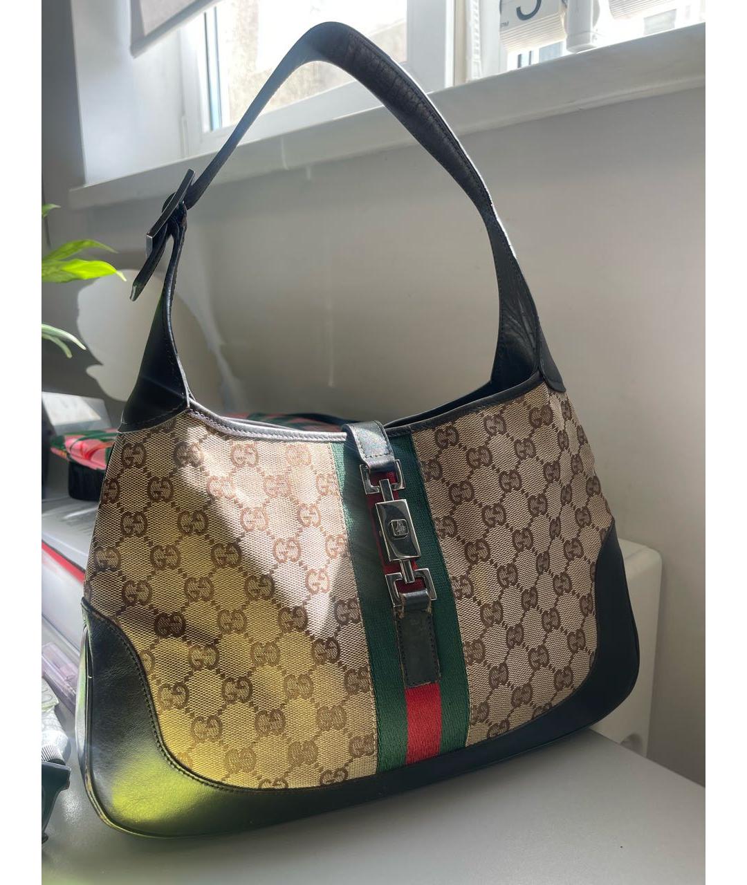 GUCCI Коричневая сумка с короткими ручками, фото 6