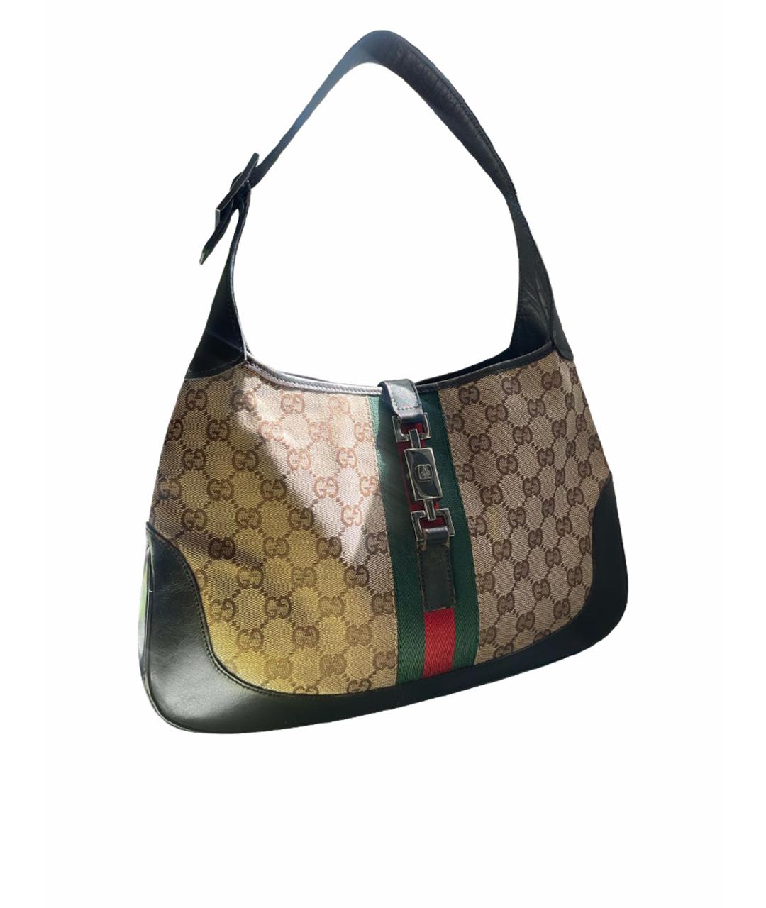 GUCCI Коричневая сумка с короткими ручками, фото 1