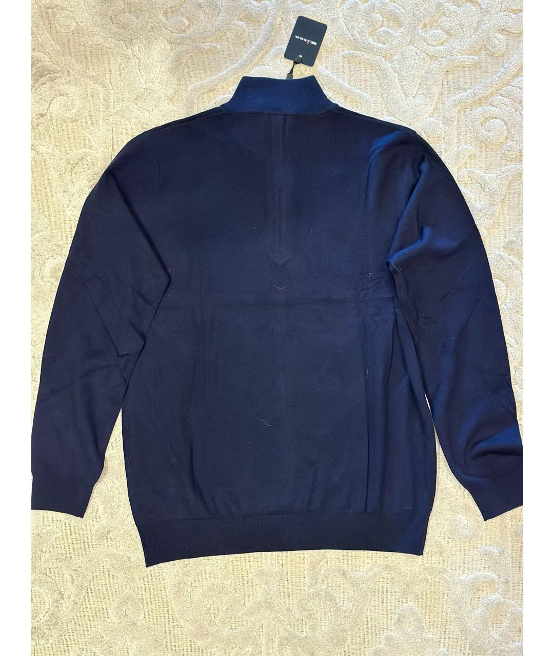 KITON Темно-синий кашемировый джемпер / свитер, фото 3
