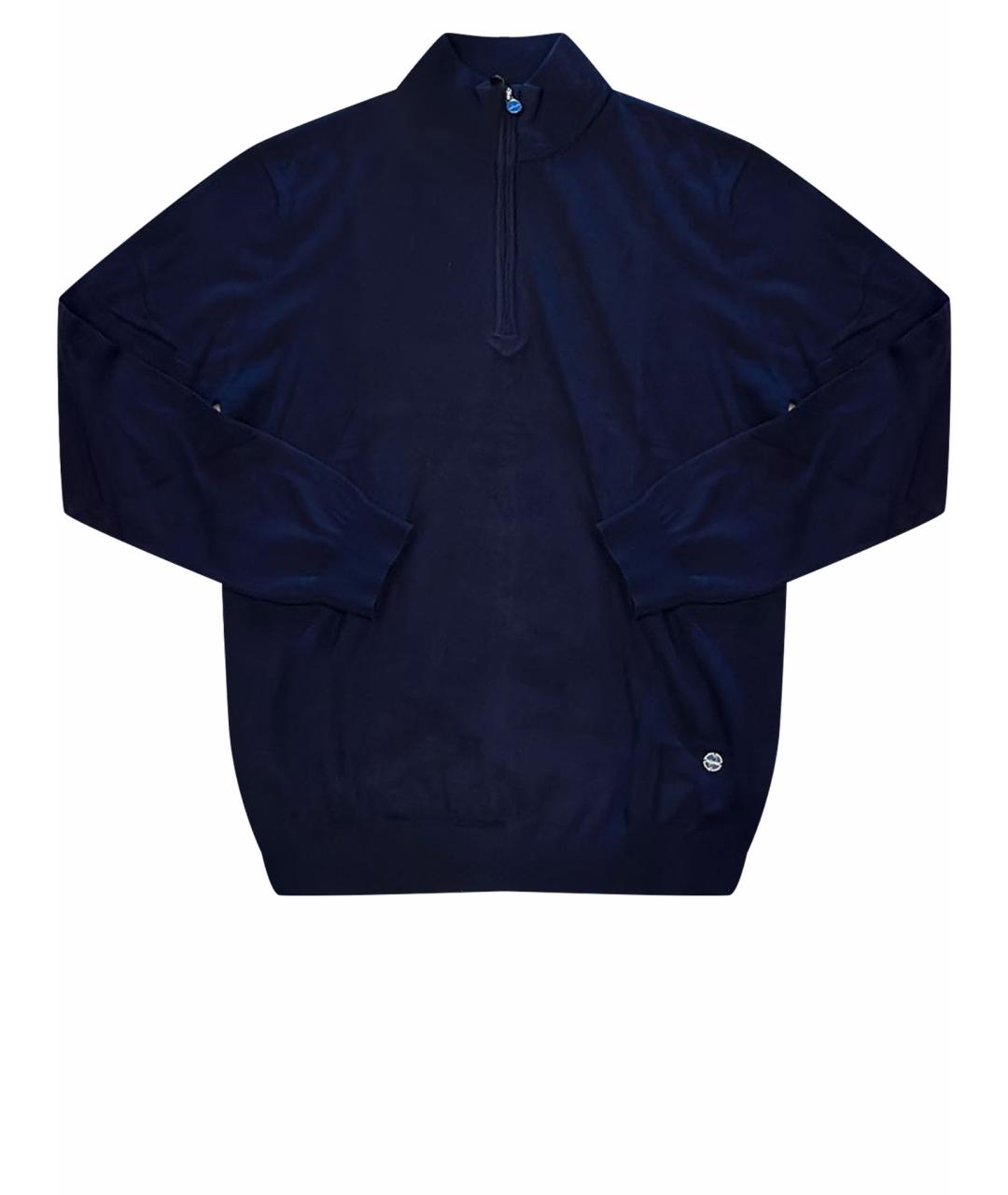 KITON Темно-синий кашемировый джемпер / свитер, фото 1