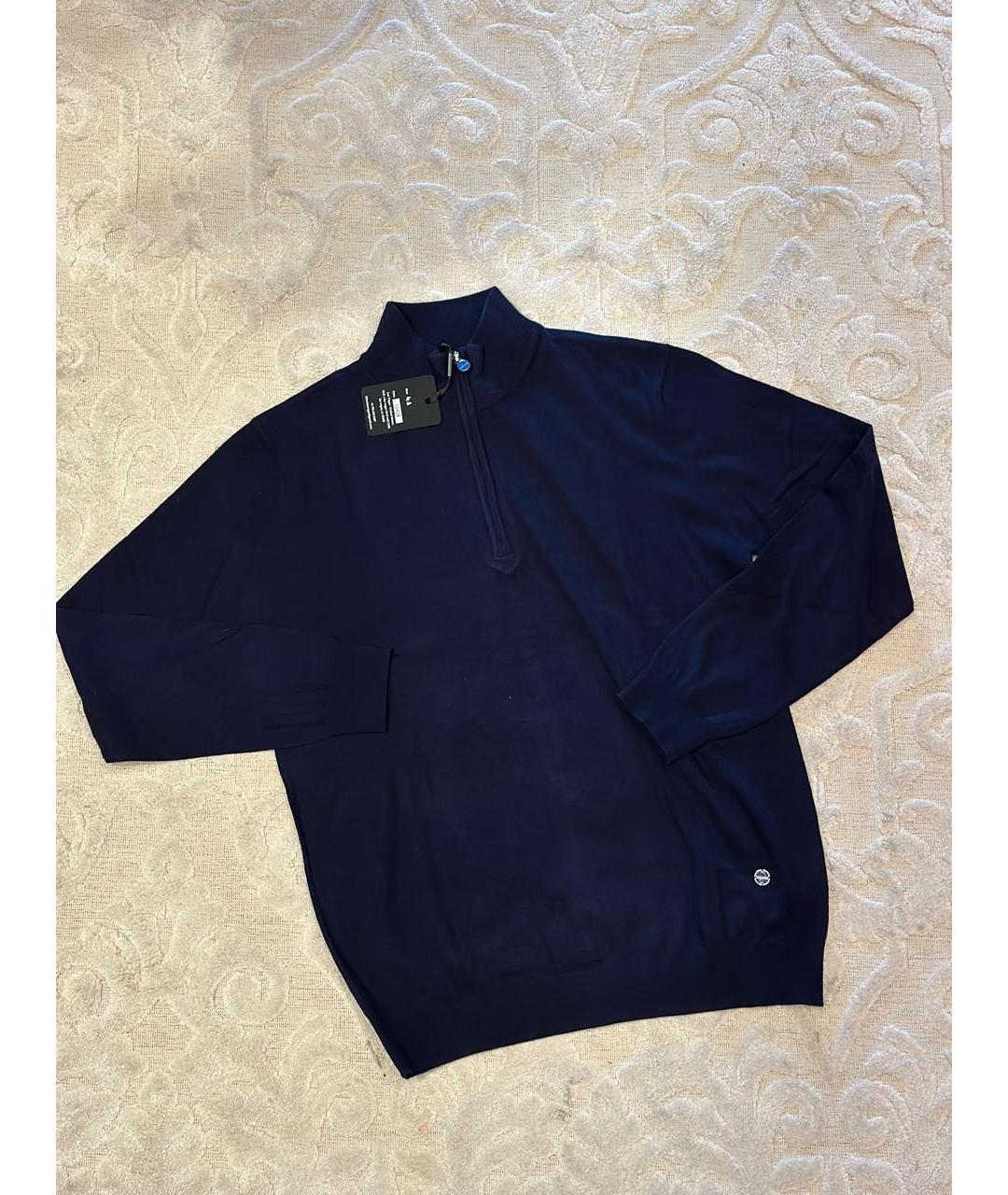 KITON Темно-синий кашемировый джемпер / свитер, фото 4