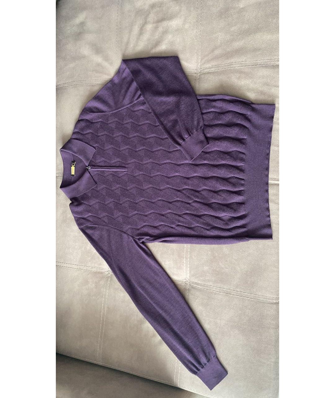ZILLI Фиолетовый кашемировый джемпер / свитер, фото 6