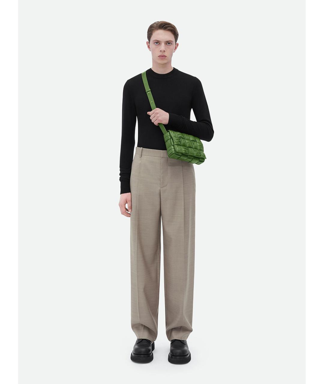 BOTTEGA VENETA Зеленая кожаная сумка через плечо, фото 2