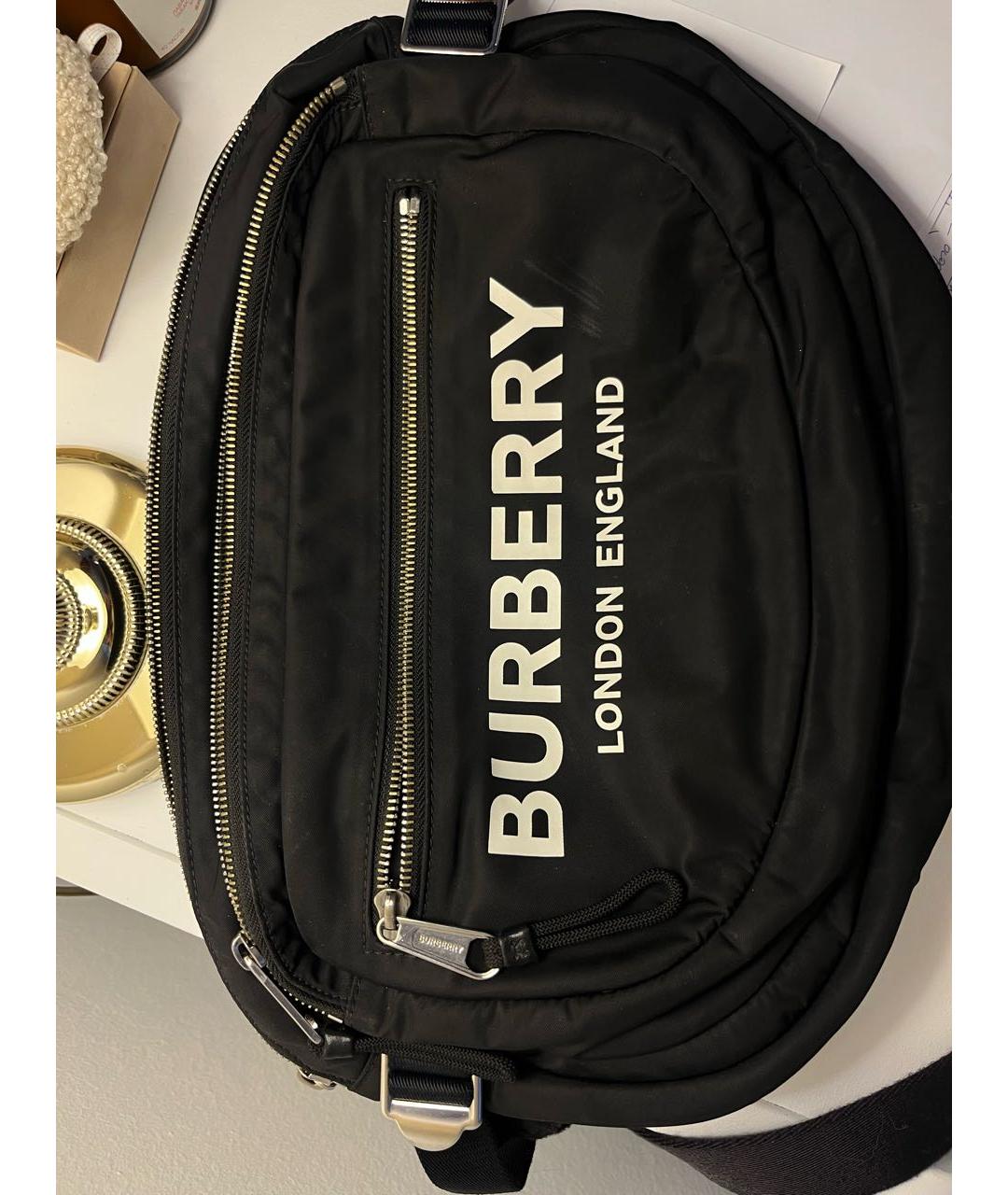 BURBERRY Черная поясная сумка, фото 9