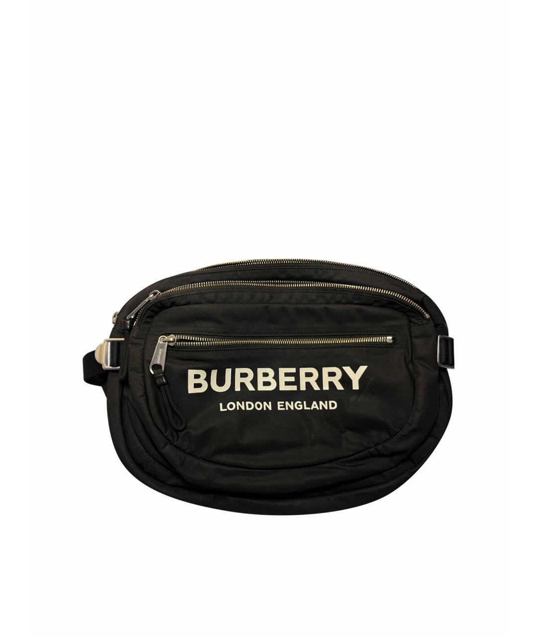 BURBERRY Черная поясная сумка, фото 1