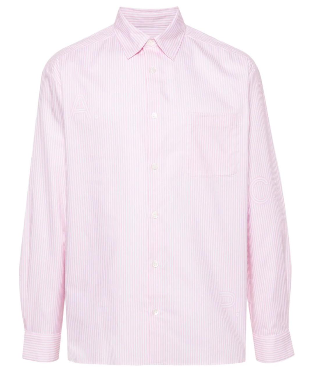 A.P.C. Розовая хлопковая кэжуал рубашка, фото 1