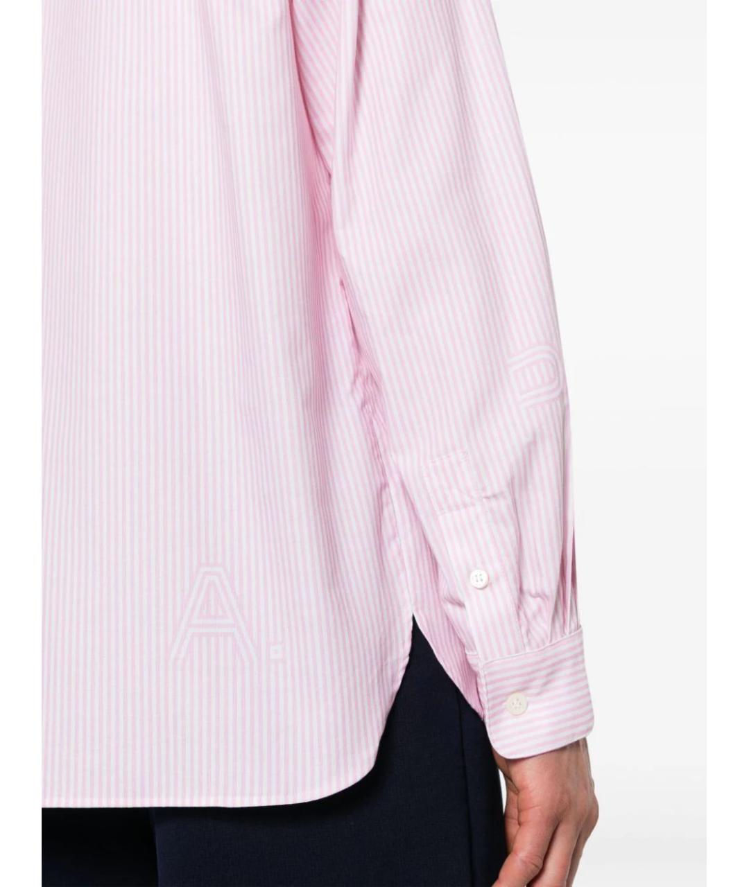 A.P.C. Розовая хлопковая кэжуал рубашка, фото 5