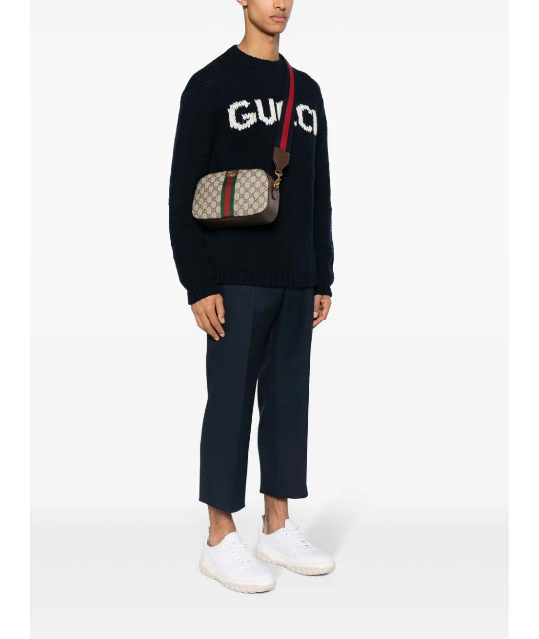 GUCCI Бежевая сумка на плечо из искусственной кожи, фото 2