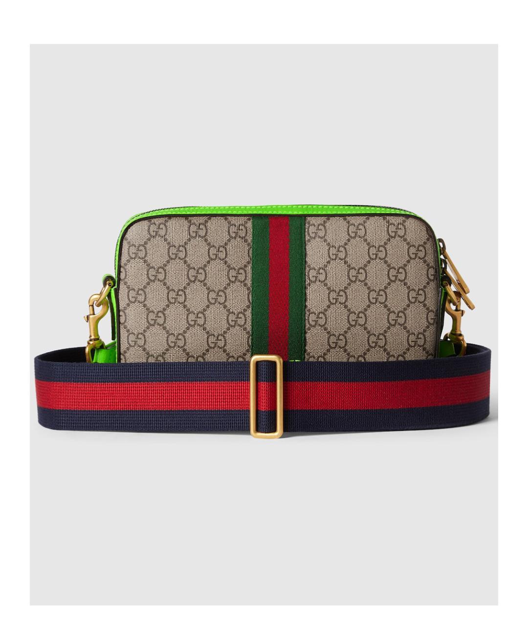 GUCCI Бежевая сумка на плечо из искусственной кожи, фото 6