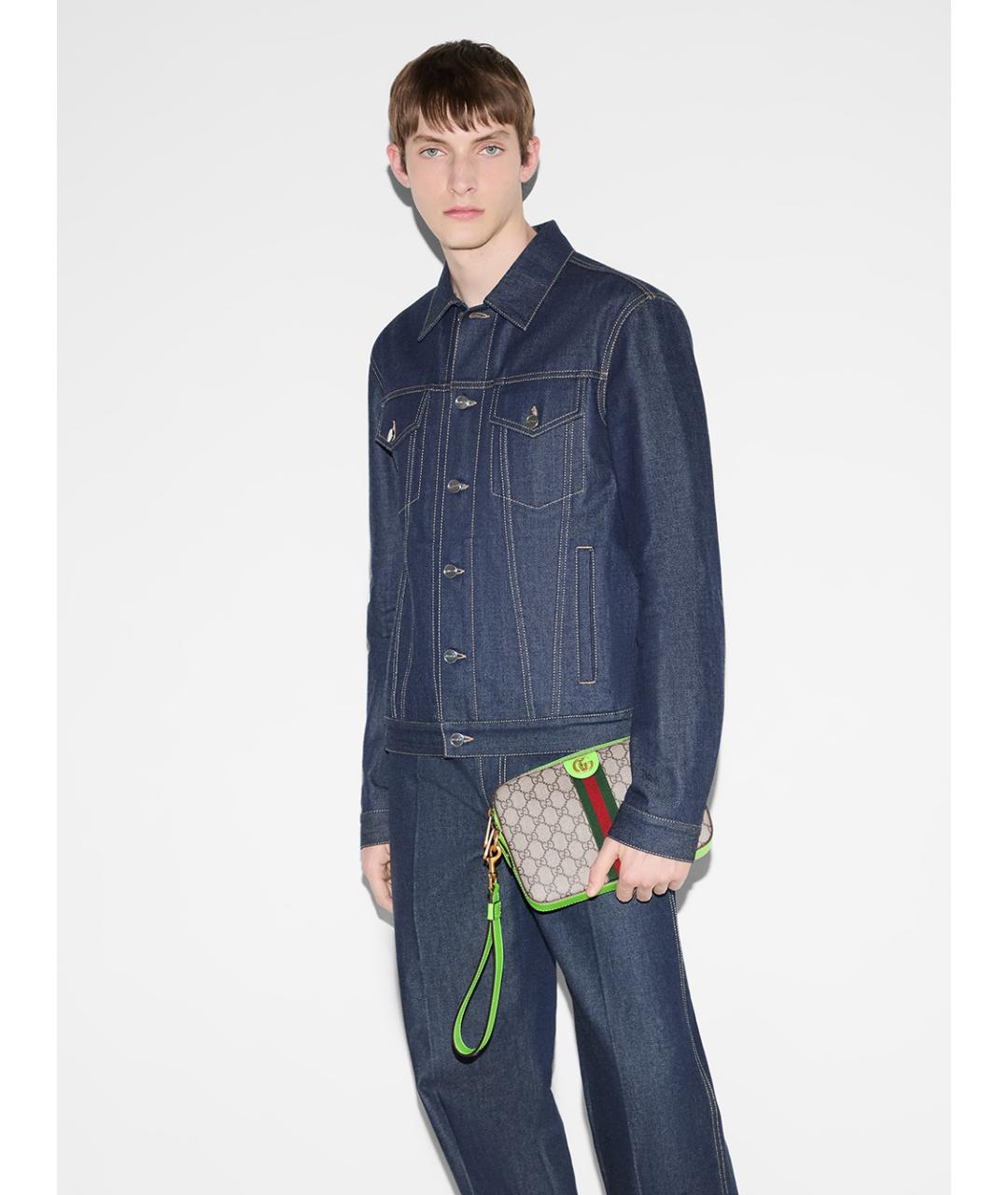 GUCCI Бежевая сумка на плечо из искусственной кожи, фото 4