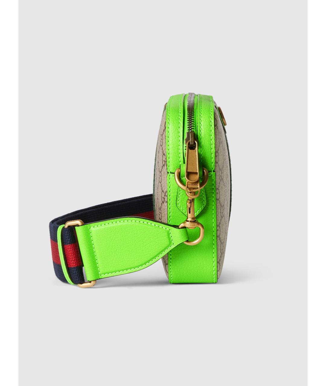 GUCCI Бежевая сумка на плечо из искусственной кожи, фото 7