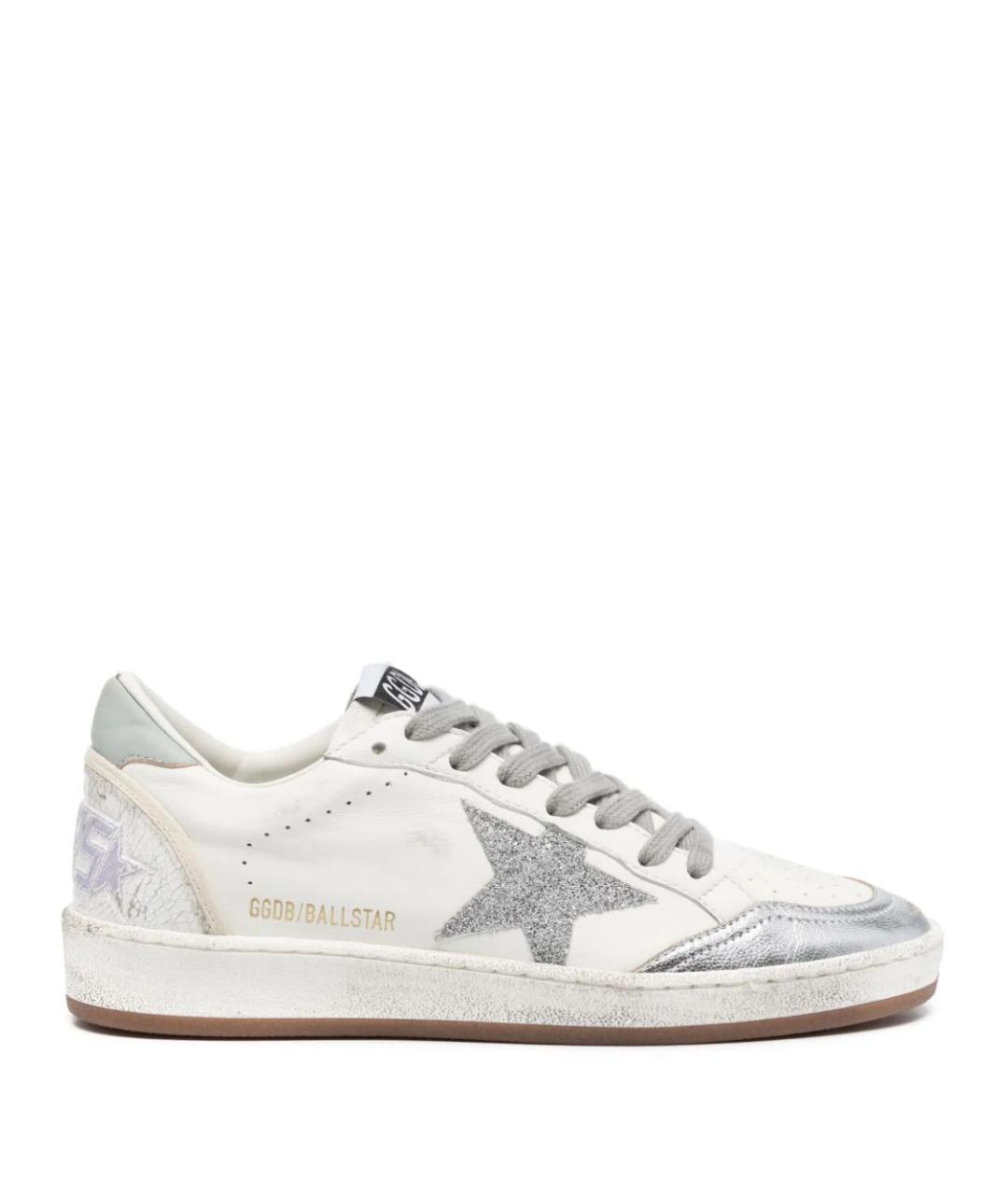 GOLDEN GOOSE DELUXE BRAND Белые кожаные кеды, фото 1