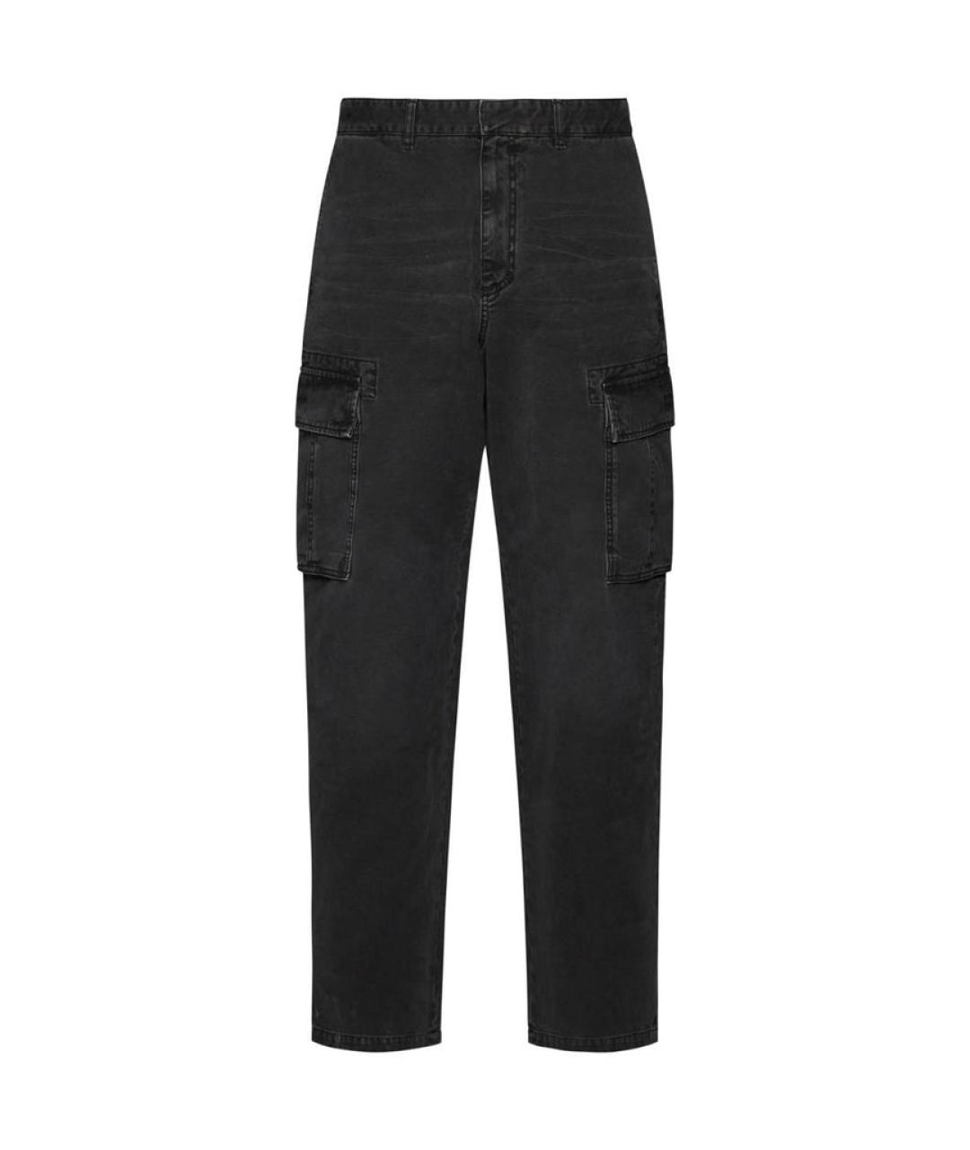 GIVENCHY Черные хлопковые повседневные брюки, фото 1