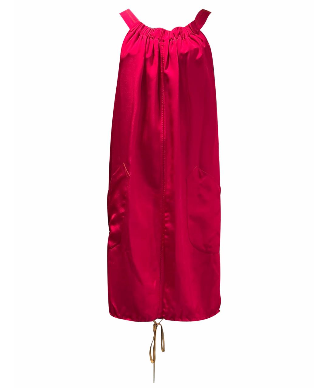 FENDI Красный вискозный сарафан, фото 1